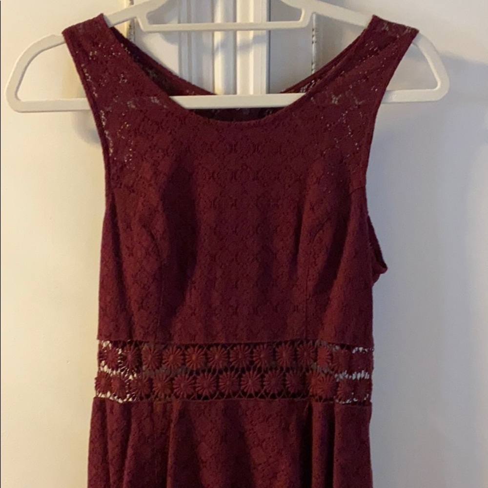 Free People Flower lace cutout dress sz 8